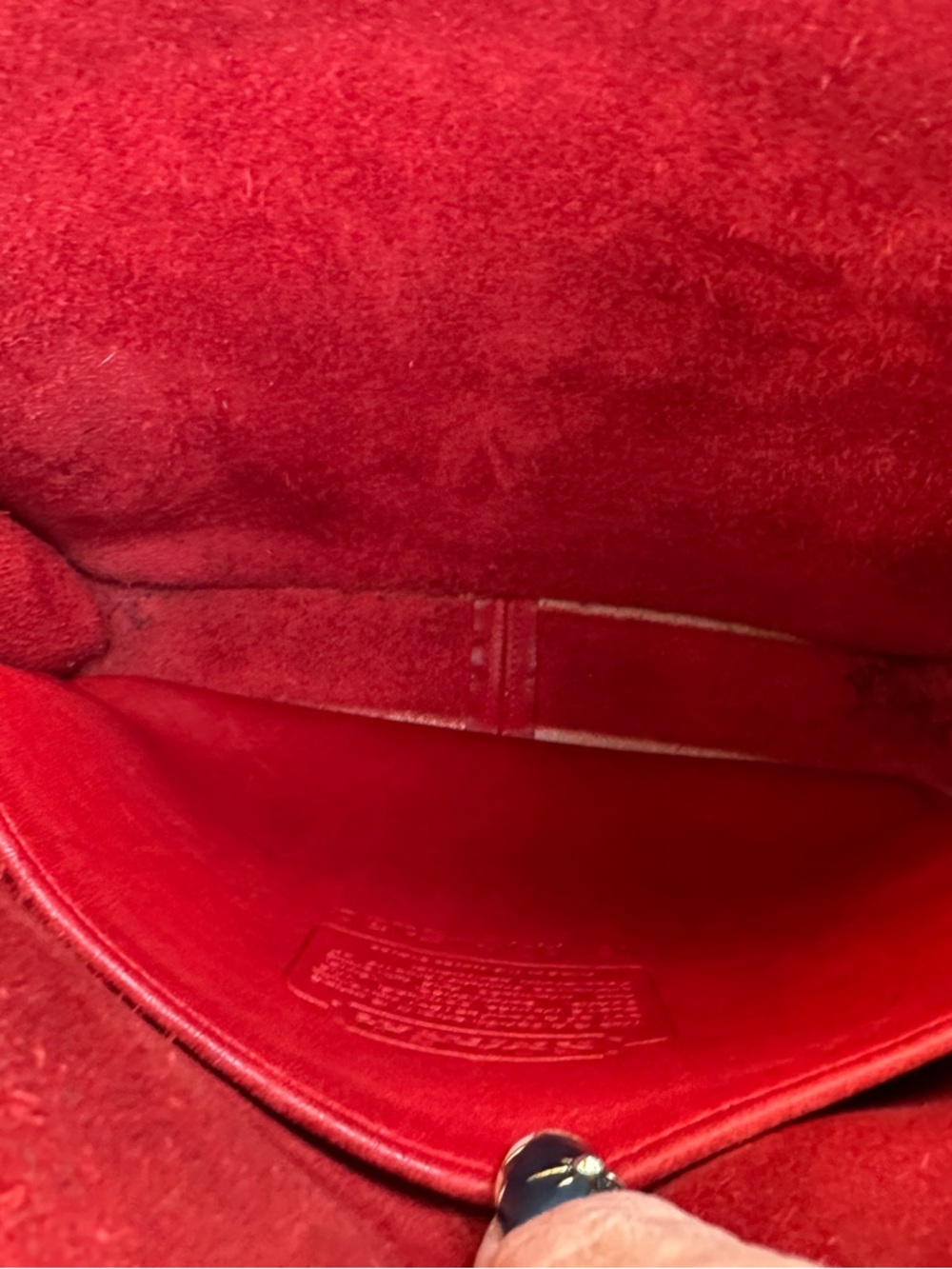 🌶️Vintage Red Coach Station Bag 5130🌶️ - Picture 8 of 11